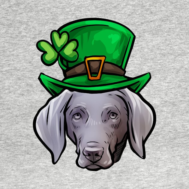 St Patricks Day Weimaraner by whyitsme